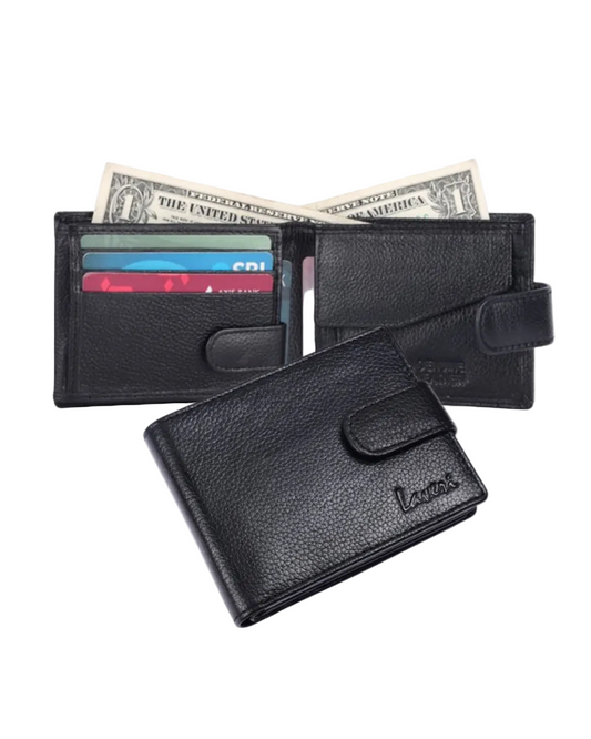 Pebble Texture Billfold & Coins Pocket Wallet # 1013CL