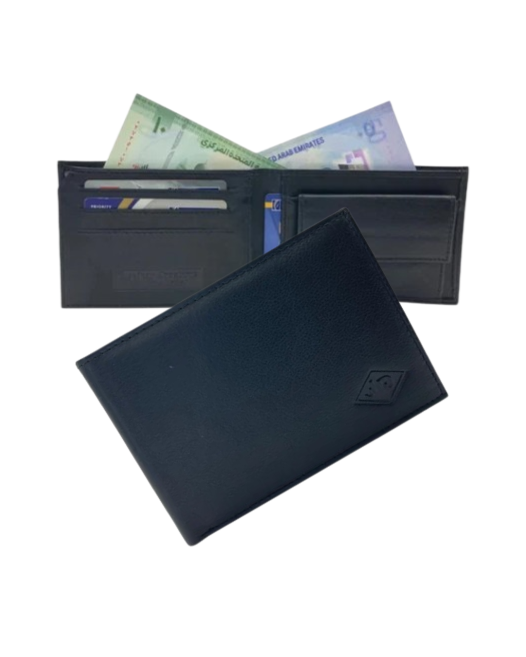 Smooth Leather Card & Coin Billfold Wallet # JD.1858
