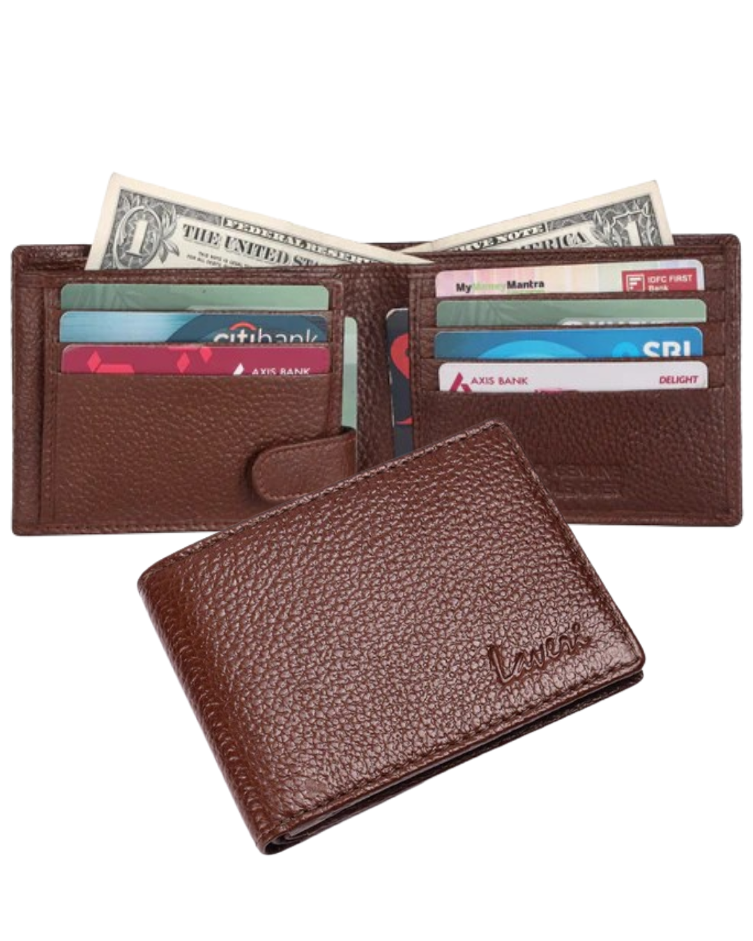 Pebble Texture 20 Card Billfold Wallet #1013