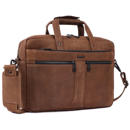 Explorer Premium Leather Laptop Bag #2816