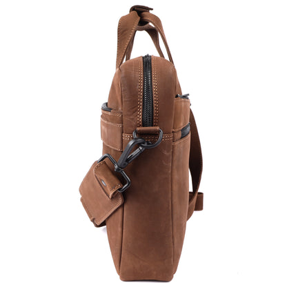 Explorer Premium Leather Laptop Bag #2816