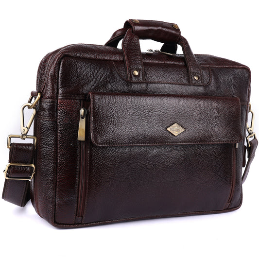 Expandable Leather Laptop Organiser Classic # 2819