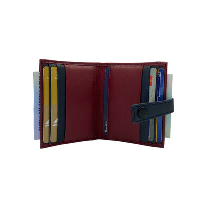 Card Case & Cash Wallet Compact Size 12 Card Space Plus Zip For Coins # 4029Z