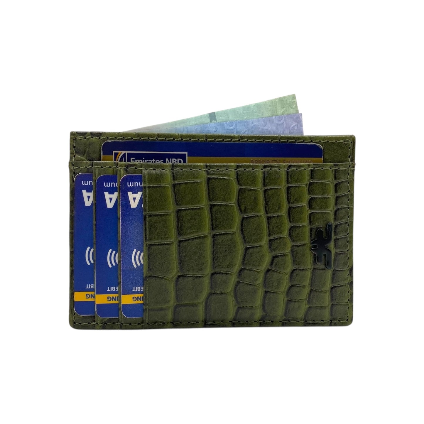 Super Slim Soft Genuine Leather Card Holder, Mini Credit Card Wallet # 1598N PHOTO