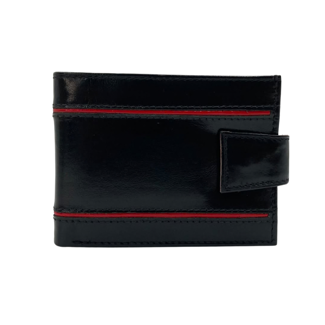 Classic Men's Waterproof Bifold Leather Wallet with Flip ID Window #1729 L (D.L.)