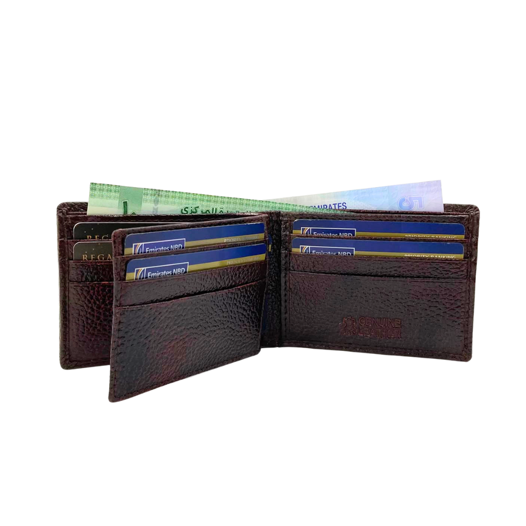 Pebble Texture 8 Card Billfold Wallet # 1074