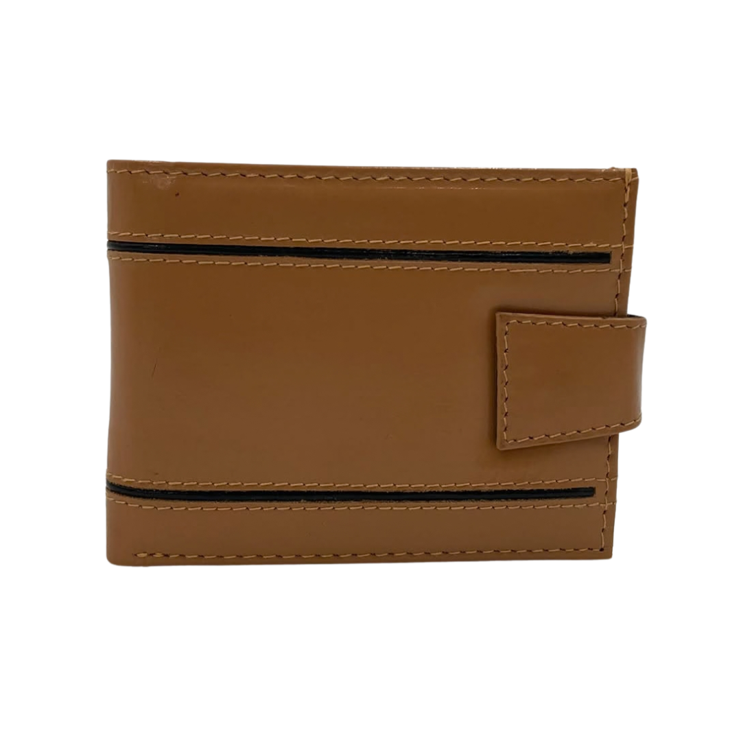 Classic Men's Waterproof Bifold Leather Wallet with Flip ID Window #1729 L (D.L.)