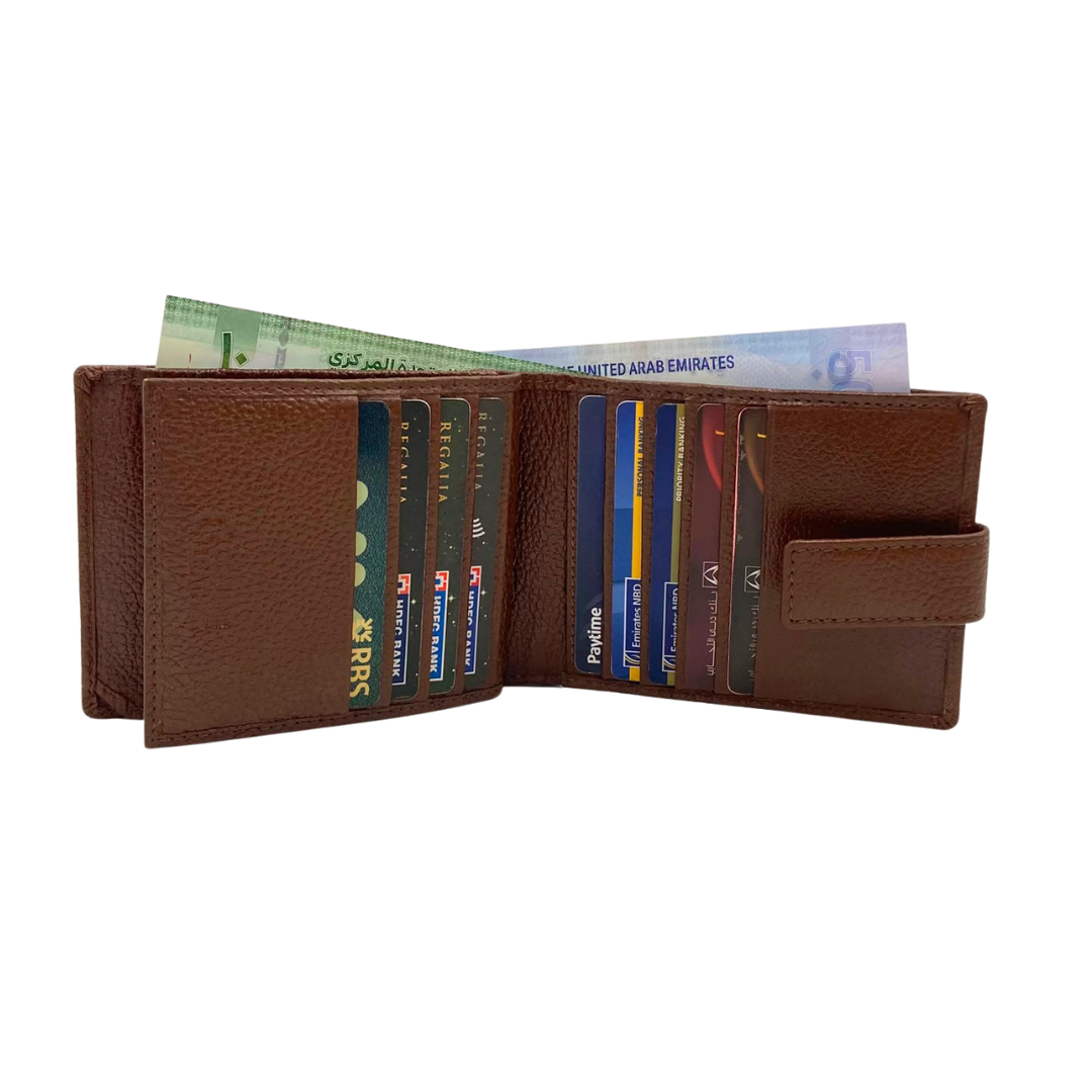 Pebble Texture 8 Card Billfold Wallet # 1888L