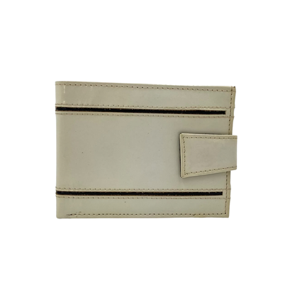 Classic Men's Waterproof Bifold Leather Wallet with Flip ID Window #1728L (D.L.)