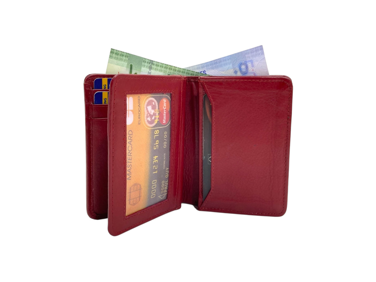 Compact Credit Cards & Cash Wallet With RFID # 4193A [ELASTIC]