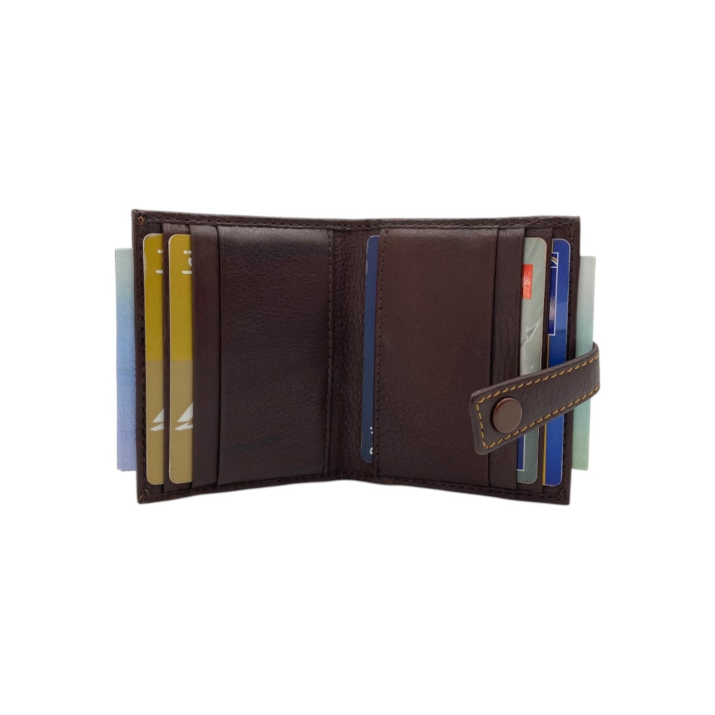 Card Case & Cash Wallet Compact Size 12 Card Space Plus Zip For Coins # 4029Z