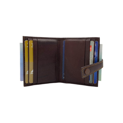 Card Case & Cash Wallet Compact Size 12 Card Space Plus Zip For Coins # 4029Z