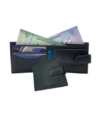 Slim & Compact Leather Bi-Fold Wallet # 1256CL