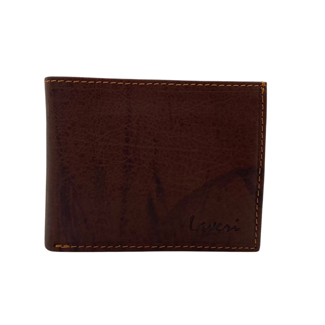 Mens Genuine Leather Mens wallet Leather Lined Bi fold Wallet For Men # 1426