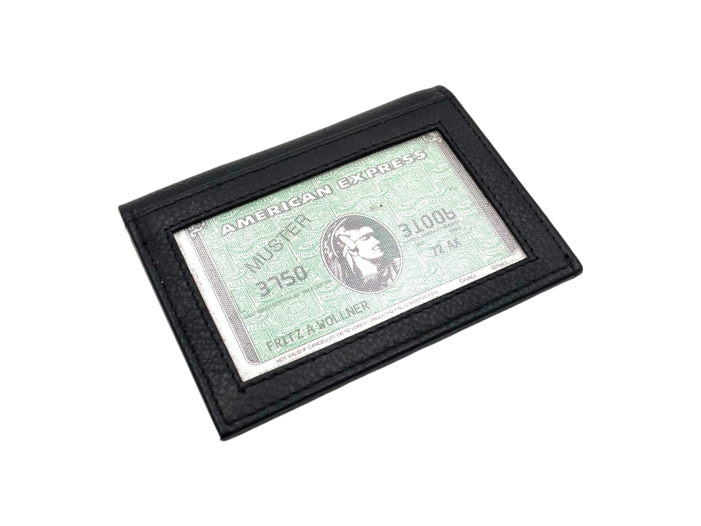 Slim Photo-ID Bifold Cards & Cash Wallet # RFID 1274AM