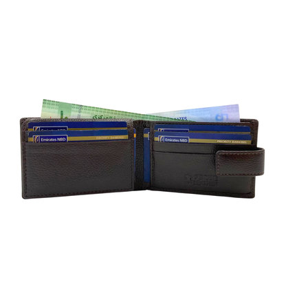 Pebble Texture 8 Card Billfold Wallet # 1020BL