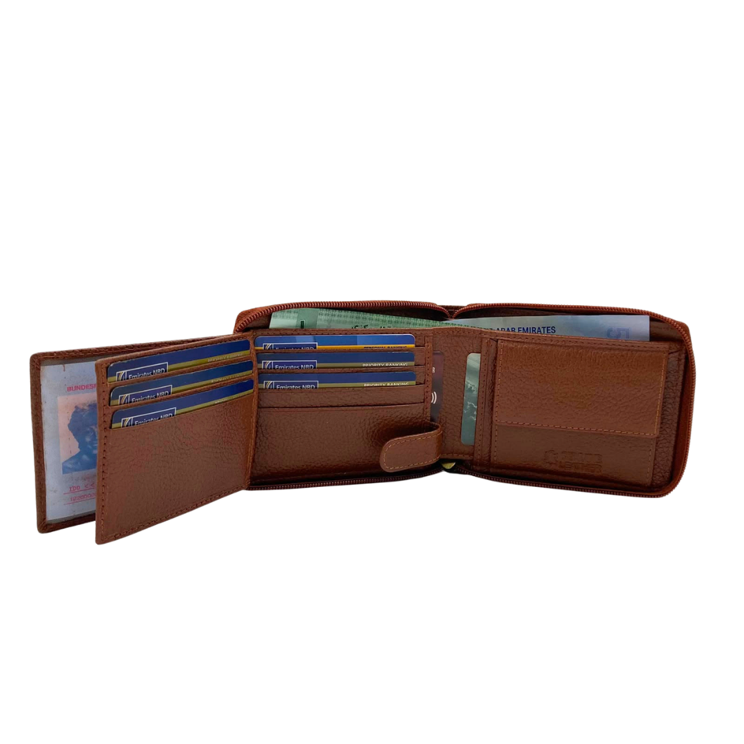 Pebble Texture 8 Card Billfold Wallet # 1013CZ