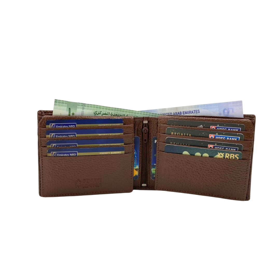 Pebble Texture 8 Card Billfold Wallet # 1244NL