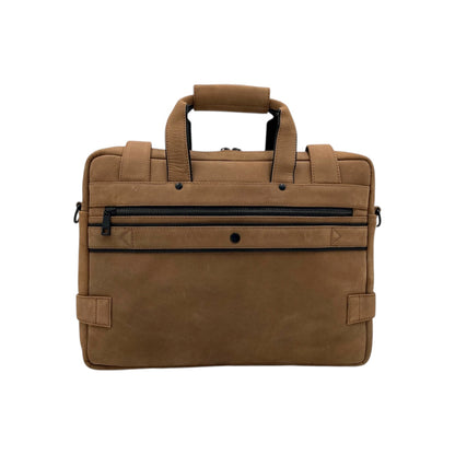 Cityscape Classic Vintage Leather Laptop Bag # 2870