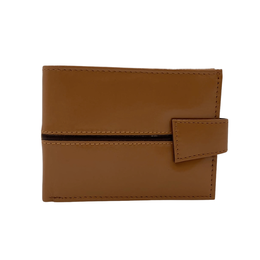 Classic Men's Waterproof Bifold Leather Wallet with Flip ID Window # 892L (C.L.)