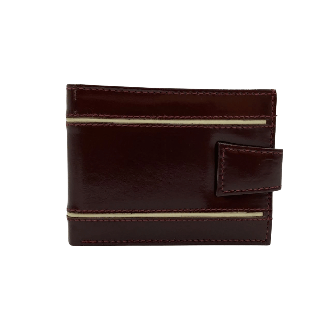 Classic Men's Waterproof Bifold Leather Wallet with Flip ID Window # 892L (D.L.)