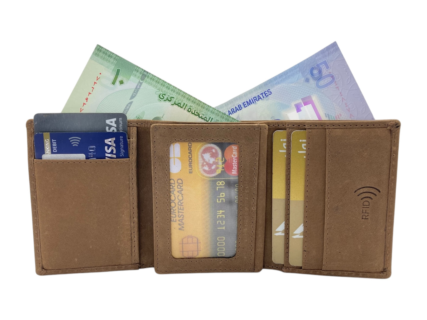 VIP Vintage Men's Trifold Wallet # RFID 1539 Hunter