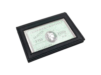 Slim Photo-ID Bifold Snap Button Cards & Cash Wallet # RFID 1274AML