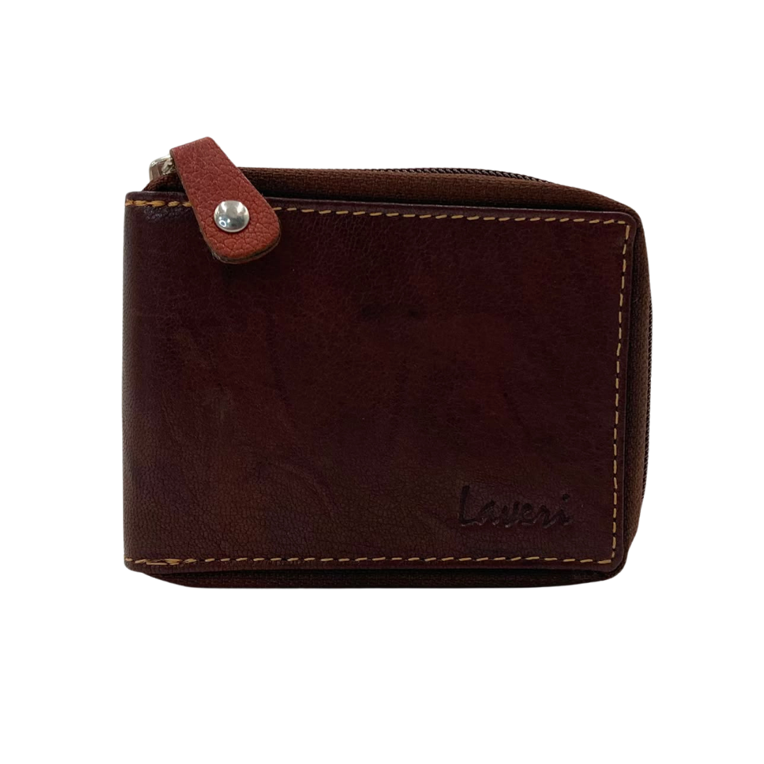 Fullzip leather mens Wallet #1074Z