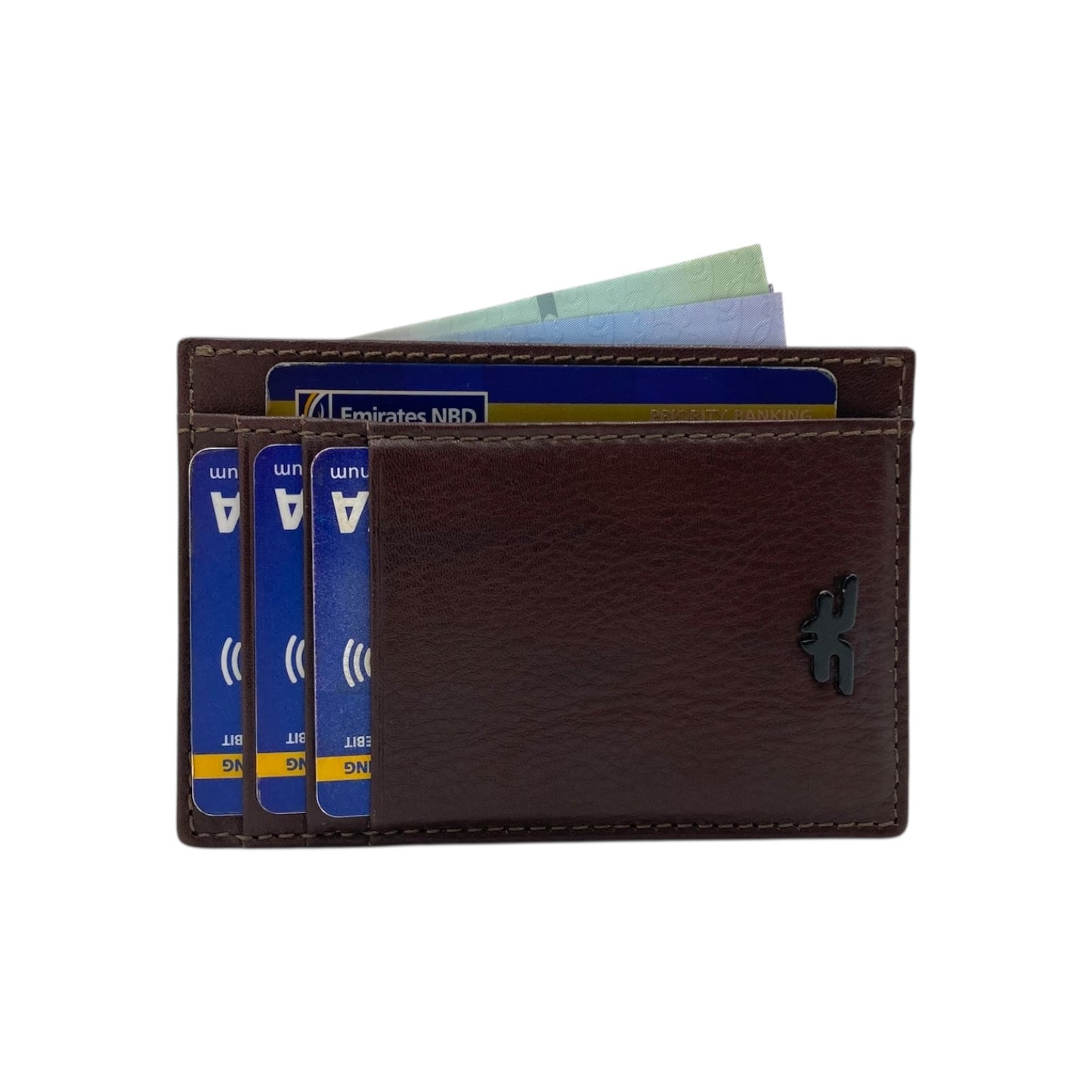 Super Slim Soft Genuine Leather Card Holder, Mini Credit Card Wallet # 1598N PHOTO