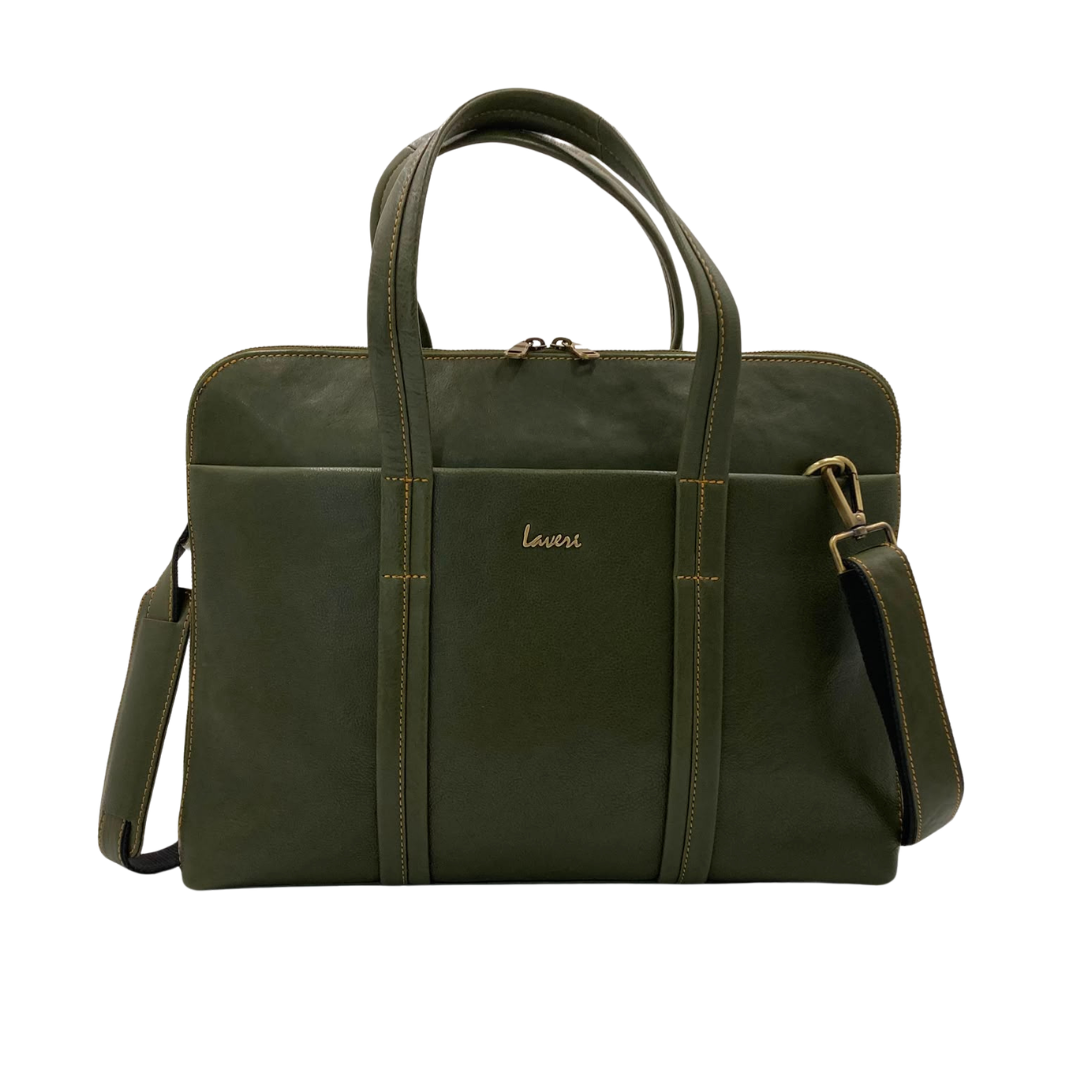 Expandable Leather Laptop Organiser Premium  # 2920