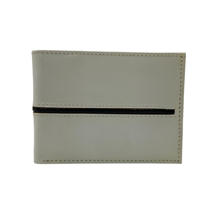 Classic Men's Waterproof Bifold Leather Wallet with Flip ID Window #1728