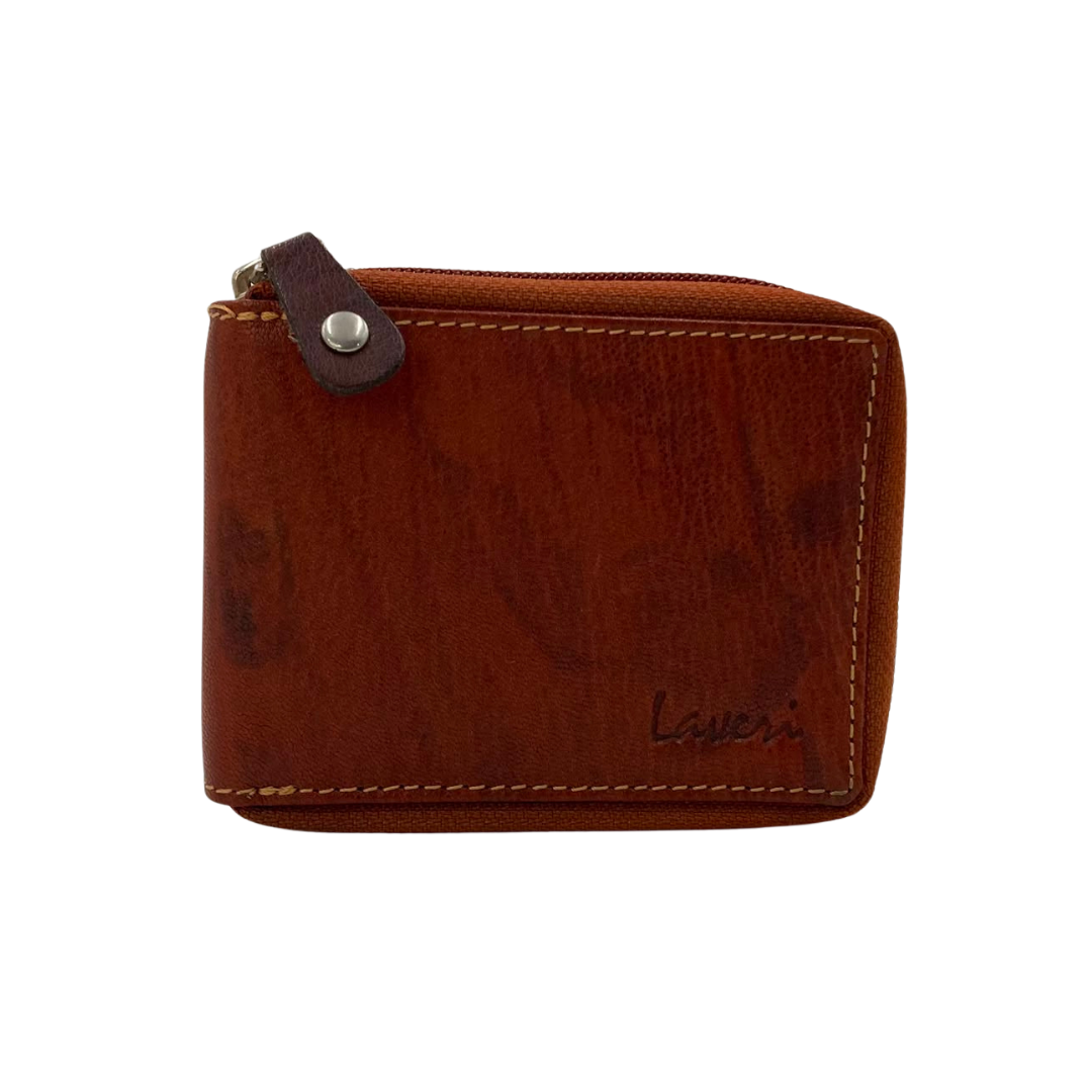 Fullzip leather mens Wallet #1074Z