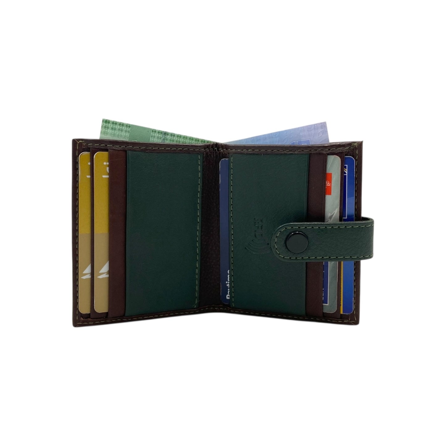 Card Case & Cash Wallet Compact Size 14 Card Space # 4029C