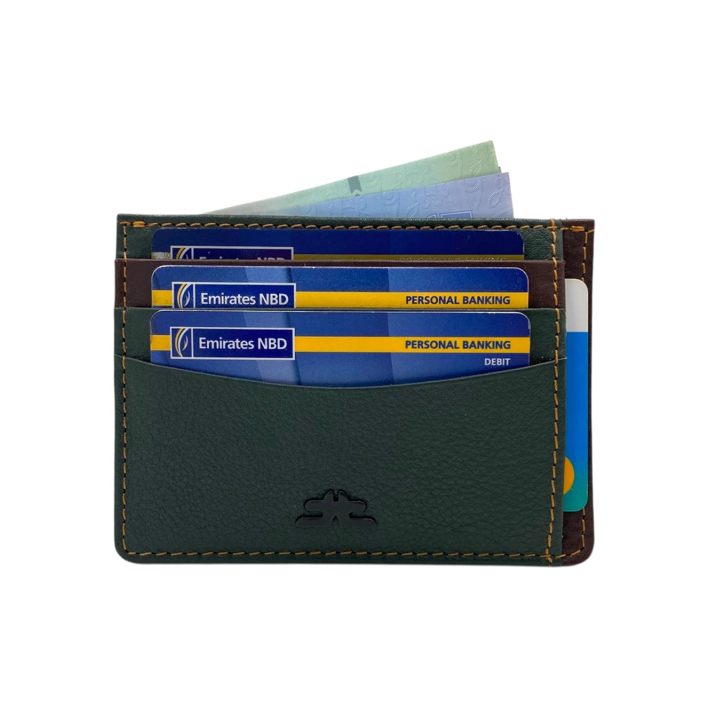 Super Slim Genuine Leather Card Holder With Zip # 685NZ