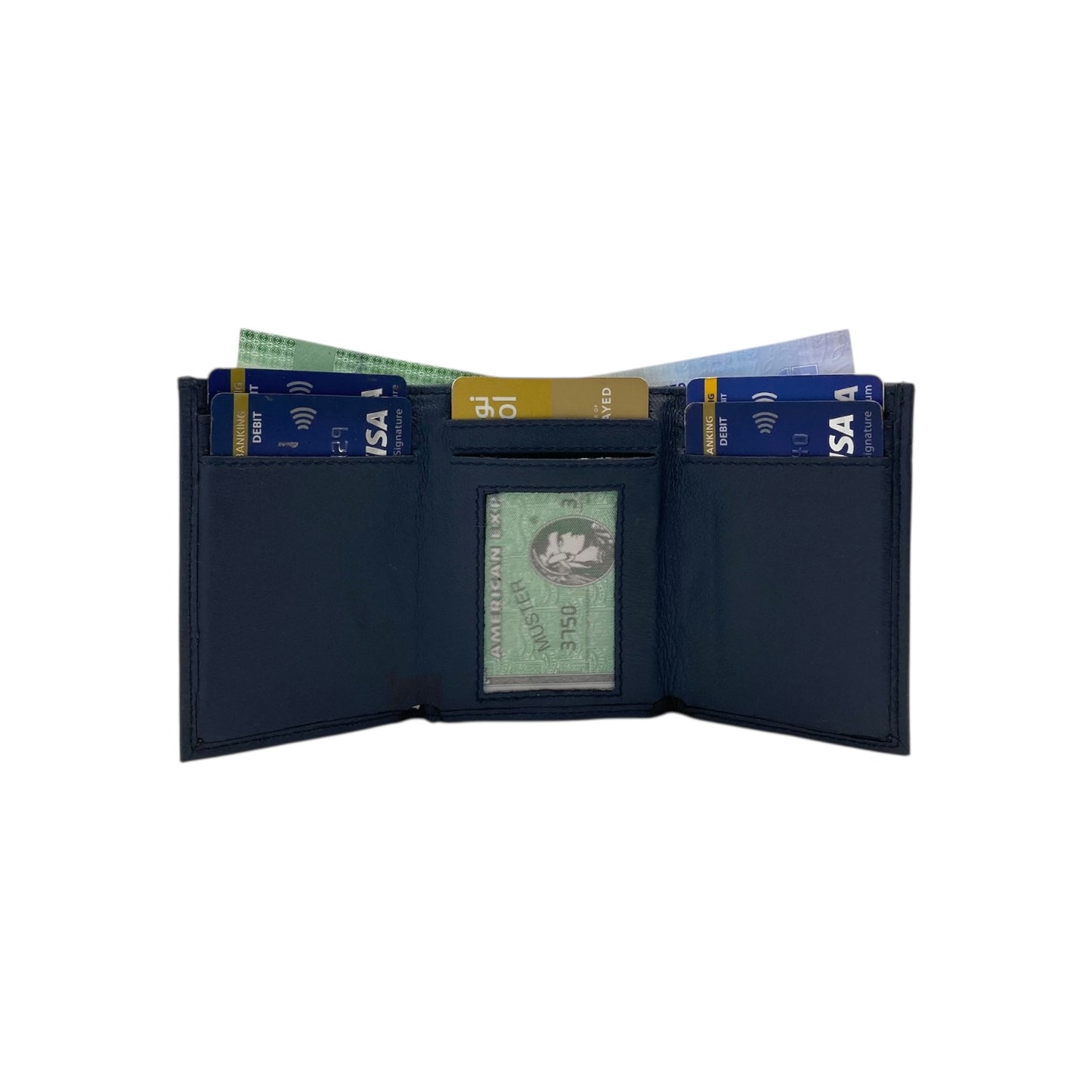 Trifold Wallet Small Size Elastic # 1891[11]-EL