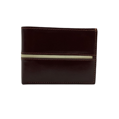 Classic Men's Waterproof Bifold Leather Wallet with Flip ID Window #1728