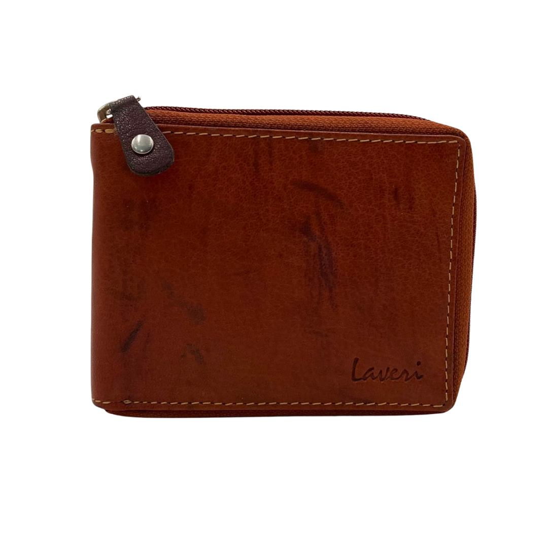 Fullzip leather mens Wallet #1406CZ