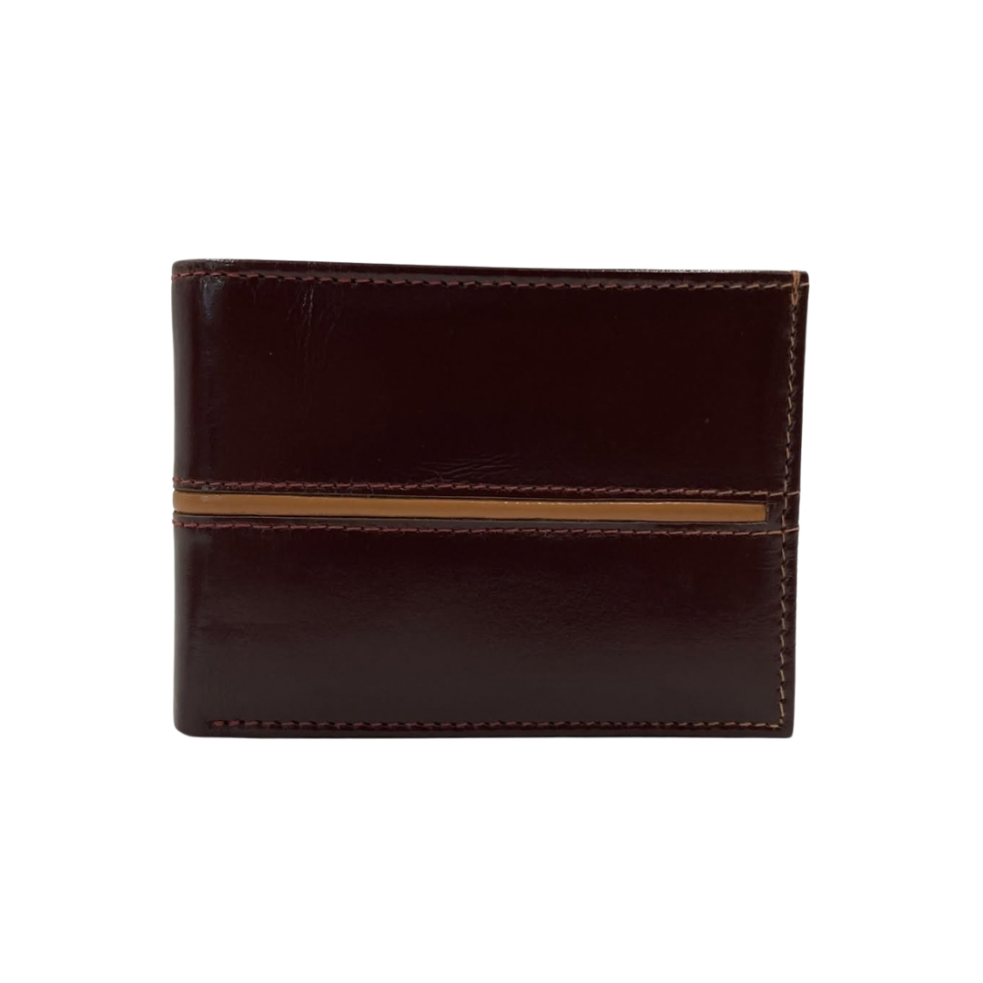 Classic Men's Waterproof Bifold Leather Wallet with Flip ID Window #1728