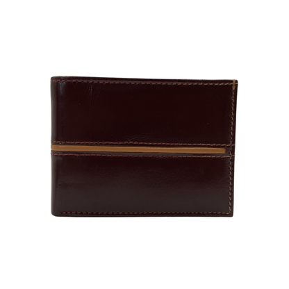 Classic Men's Waterproof Bifold Leather Wallet with Flip ID Window #1728