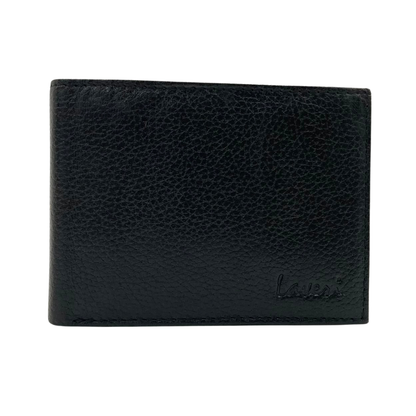 Mens Genuine Leather Mens wallet Leather Lined Bi fold Wallet For Men # 1013