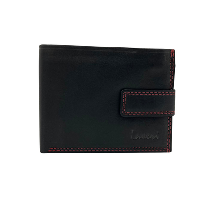 Mens Genuine Leather Mens wallet Leather Lined Bi fold Wallet For Men # 1013L