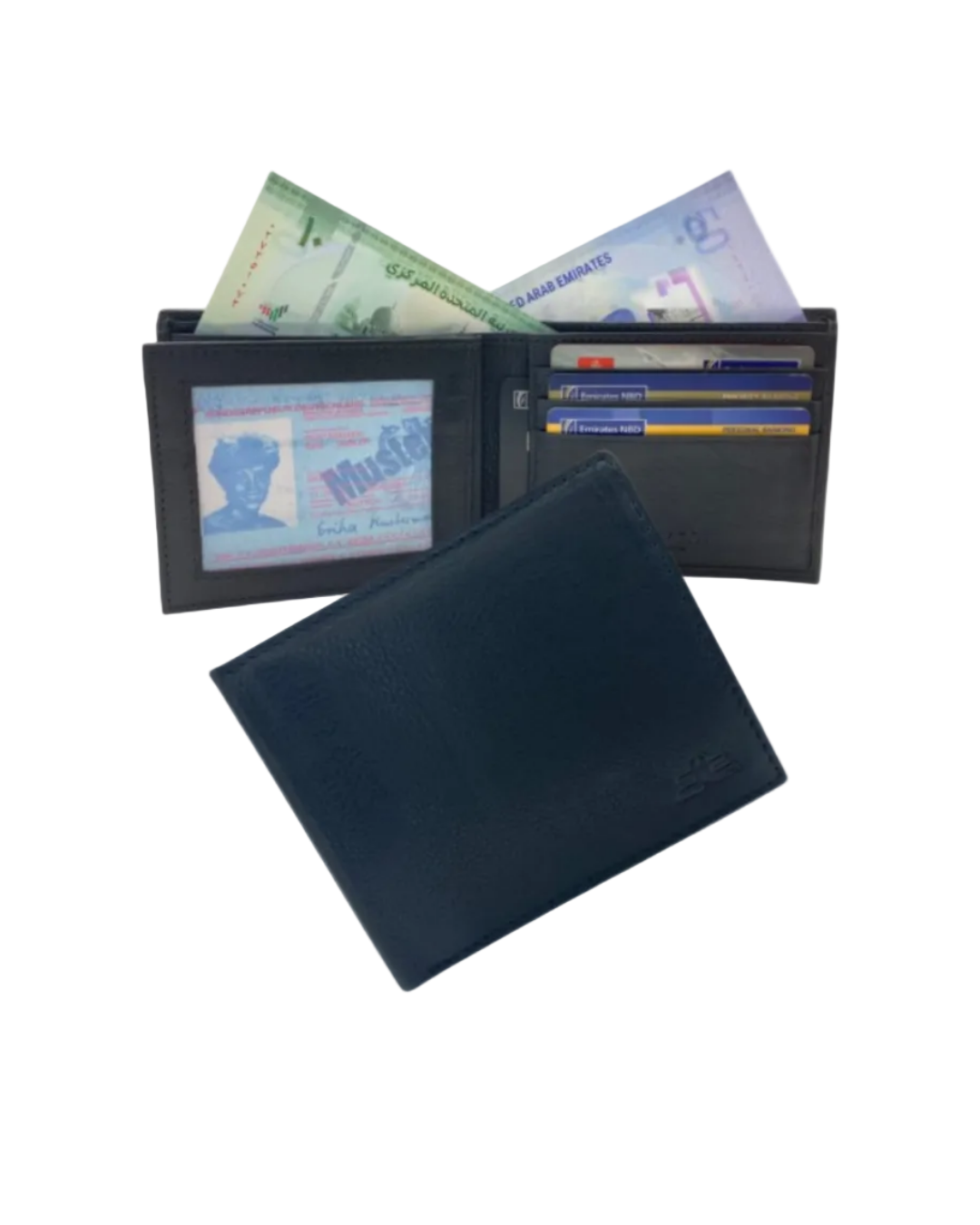 Smooth Leather 2 Photo ID Billfold Wallet # 4277