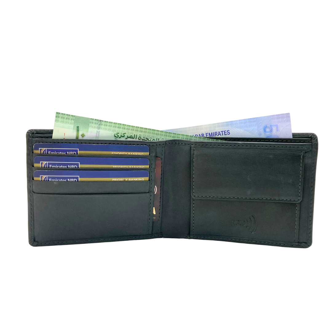 Shield Collection Bi-Fold RFID Wallet # 4662C