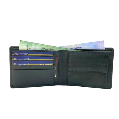 Shield Collection Bi-Fold RFID Wallet # 4662C