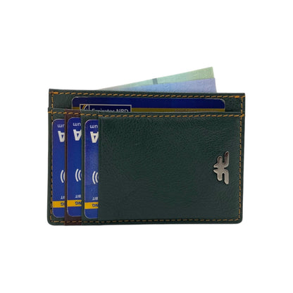 Super Slim Soft Genuine Leather Card Holder, Mini Credit Card Wallet # 1598N PHOTO