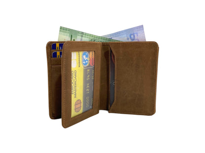 Compact Credit Cards & Cash Wallet With RFID # 4193A [ELASTIC]