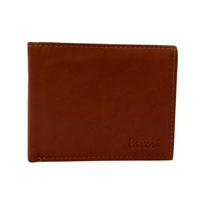 Mens Genuine Leather Mens wallet Leather Lined Bi fold Wallet For Men # 983C