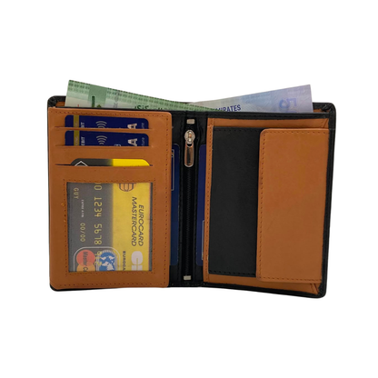 Standing Mens Collection Bi-Fold Wallet # 4020