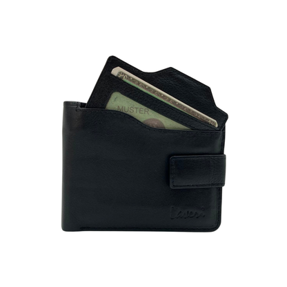 Mens Genuine Leather Mens wallet Leather Lined Bi fold Wallet For Men # 4094L