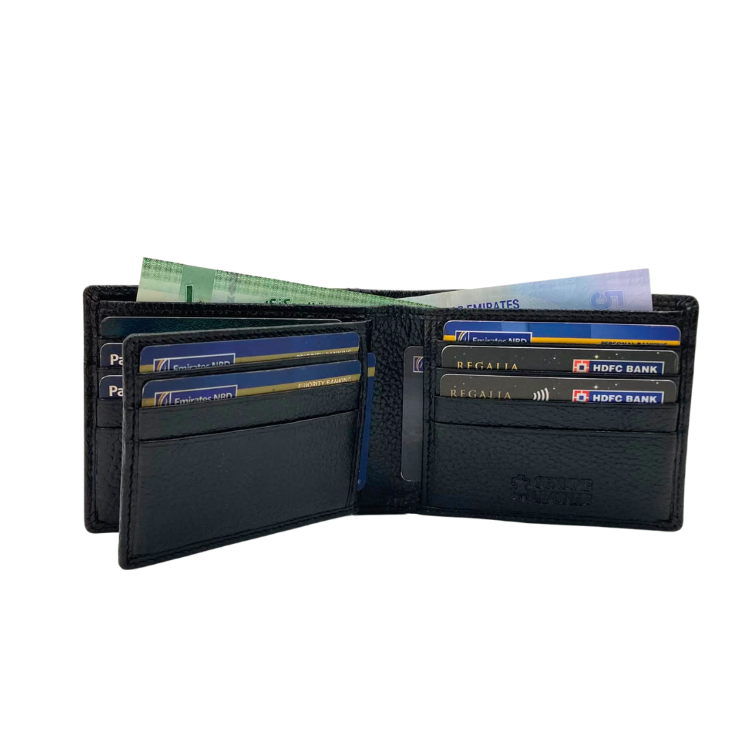 Pebble Texture 8 Card Billfold Wallet # 4094N